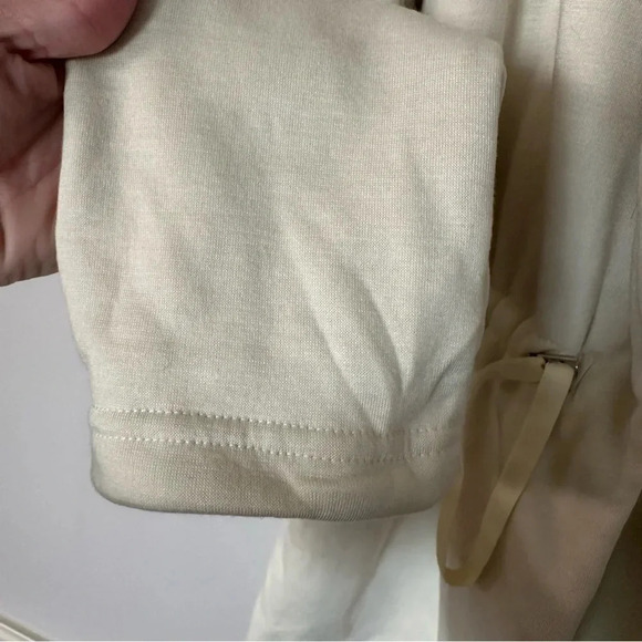 Fabletics Sage Coat in Oatmeal Women’s Long Sleeve Fleece Shawl Collar Sz S GUC - Picture 5 of 10